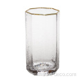 Verre highball avec jante en or